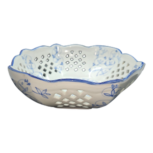 Vintage Maitland-Smith Porcelain "Basket" Bowl Made in Thailand 57