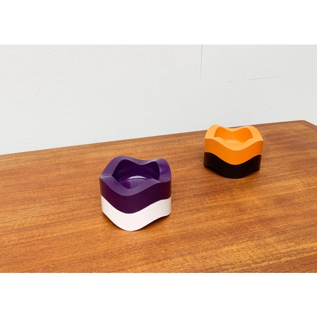 Mid-Century German Space Age Ulmer Welle Bowl or Ashtray by Walter Zeischegg for Helit, Set of 4 For Sale - Image 16 of 18