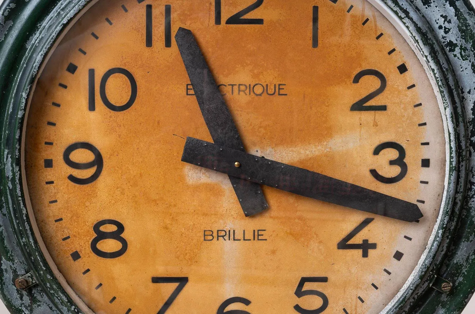 Antique Train Station Wall Clock from Brillie, 1920s | Chairish