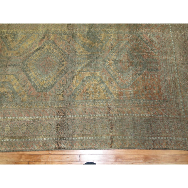 Brown Early 20th Century Zabihi Collection Tribal Geometric Persian Gallery Size Carpet For Sale - Image 8 of 10