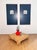 Italian vintage pair of wall sconces in Murano glass and nickel-plated metal structure. The armor polished nickel supports...