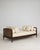 French Louis XV Upholstered Daybed with Rattan Side Panels and Cushions, Rococo Style, France, Early 20th Century For Sale - Image 3 of 16