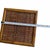 Vintage Bamboo With Woven Rattan Top Plant Stand, Side, Drink Table For Sale - Image 9 of 10