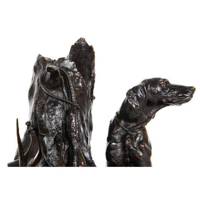 French 19th Century Bronze Sculpture “Gardant Du Gibier” by Pierre-Jules Mêne For Sale - Image 9 of 12