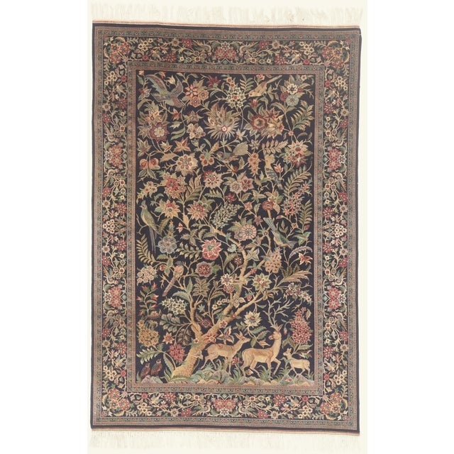 Vintage Persian Tabriz Rug, 04'07 X 06'11 For Sale - Image 11 of 11