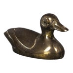 Small Brass Duck Hand Charm For Sale