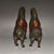 Pair of Vintage Chinese Cloisonné Tang Horses With Saddles - Turquoise Ground For Sale - Image 9 of 9