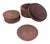 Mid 20th Century Carved Teak Wood Beverage Coasters, Set of 7 For Sale In Miami - Image 6 of 13