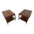 Mid-Century Modern Lane Rhythm Walnut Side Tables - Set of 2 - Refinished! For Sale