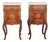 French Marble Topped Bedside Cabinets, 1890s, Set of 2 For Sale