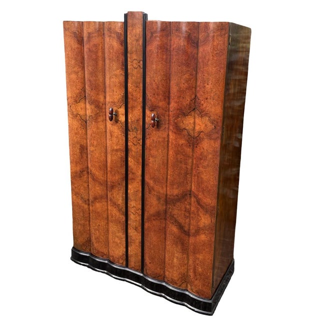 Art Deco Fluted Double Wardrobe, 1930 For Sale - Image 4 of 11