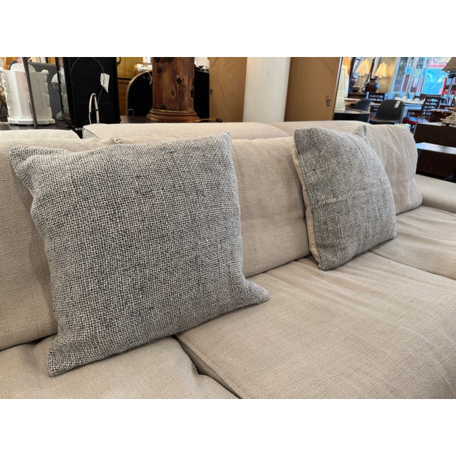 Pottery Barn Faye Chenille Throw Pillows, Pair For Sale - Image 10 of 12