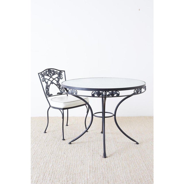 Neoclassical Style Round Cast Iron Garden Patio Table Chairish