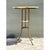 Early 20th Century Vintage Greek Key Brass and Onyx Accent Table For Sale - Image 5 of 12