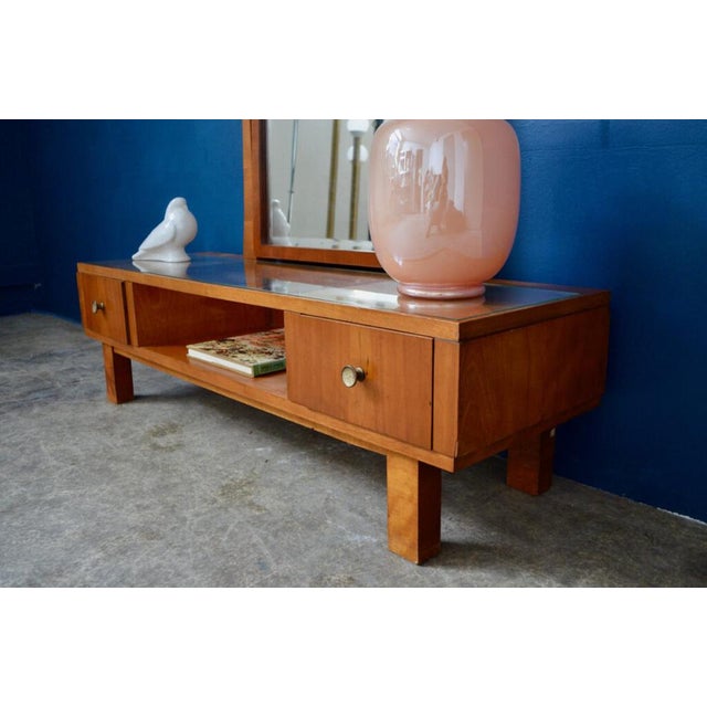 Wood Art Deco Mirror Dressing Office, 1930s For Sale - Image 7 of 18