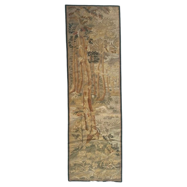 French Needlepoint Panel Tapestry, 1890s For Sale