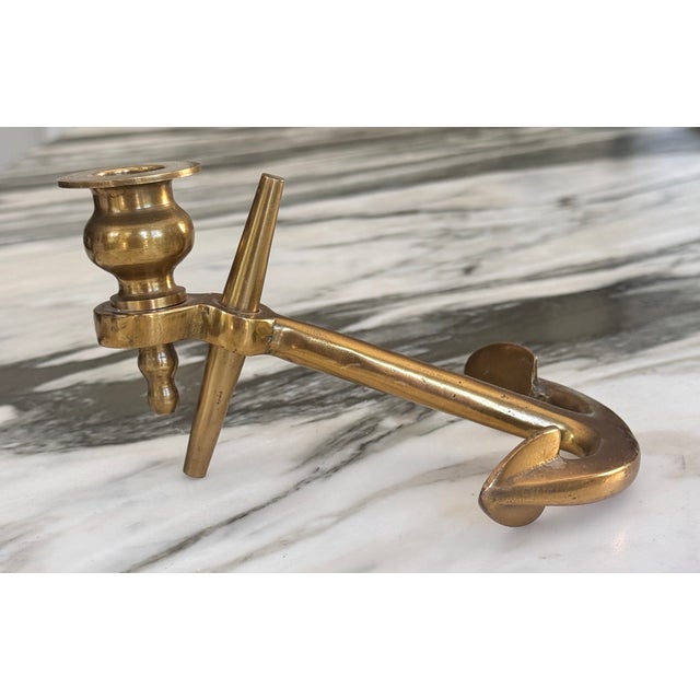 Brass Anchor Candle Holder For Sale In Seattle - Image 6 of 17
