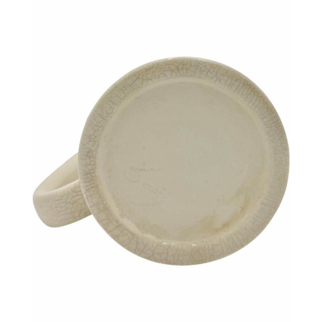 Ivory Vintage College University Banner Pennants Ceramic Stein Mug For Sale - Image 8 of 11