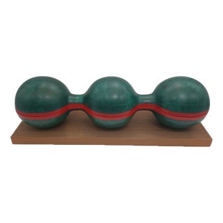 G. Levy, Alefbet Sculpture, 1980, Wood & Parchment For Sale