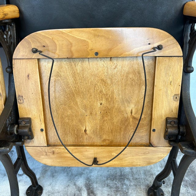 Cast Iron and Bentwood Cinema Seats, 1930s For Sale - Image 12 of 16