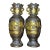 Pair of Vintage Gilt Bronze Dragon Vases – "Dragon Rising From the Sea" Motif For Sale