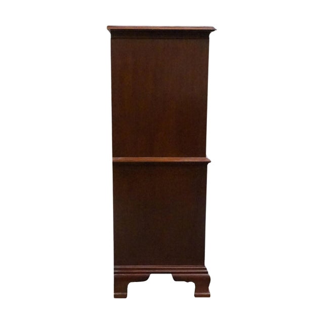 Councill Craftsman Banded Mahogany Traditional Style 38" Chest on Chest For Sale - Image 12 of 12