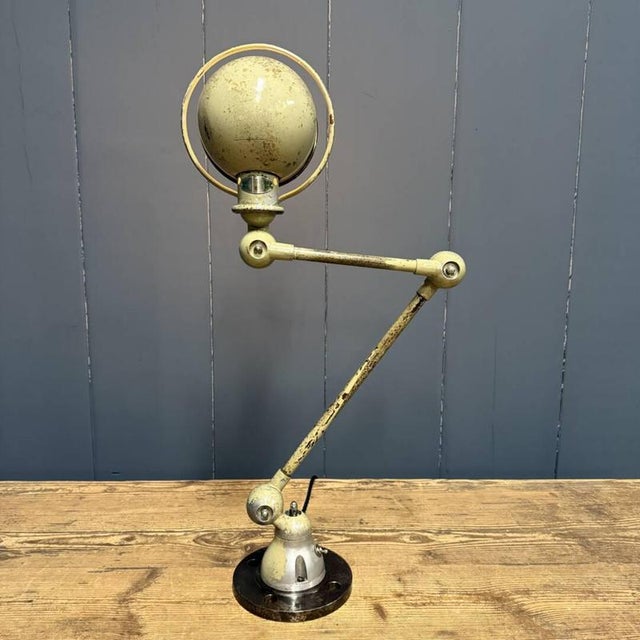 1950s Beige Two-Arm Jielde Table Lamp, 1950s For Sale - Image 5 of 18