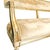 Wood Late 20th Century French Neoclassical Louis XVI Style Giltwood & Painted Settee With Champagne Velvet Upholstery For Sale - Image 7 of 10