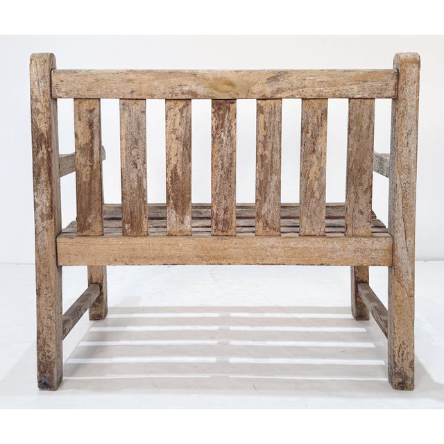 Children's Garden Bench or Seat of Teak From England For Sale - Image 10 of 10