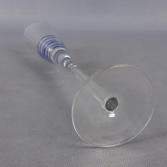 1970s Murano Glass Flute Glasses, 1970s, Set of 5 For Sale - Image 5 of 14