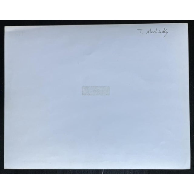 Modern Pierre Alechinsky, Portrait, Silver Print For Sale - Image 3 of 4