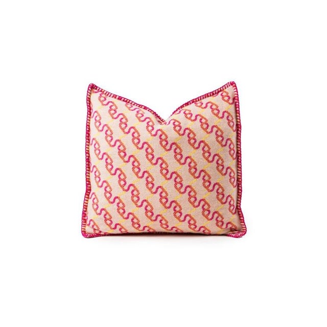 Contemporary Signature Cushion in Wool by Altreforme For Sale - Image 3 of 13