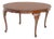 Queen Anne Style Vintage Mahogany Circular Dining Table For Sale