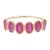 Ruby Half Eternity Band in 18 Karat Yellow Gold Size 10 For Sale