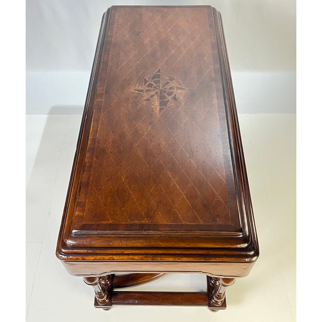 Late 20th Century John-Richard "European Crossroads" Inlay Console Table For Sale - Image 13 of 18