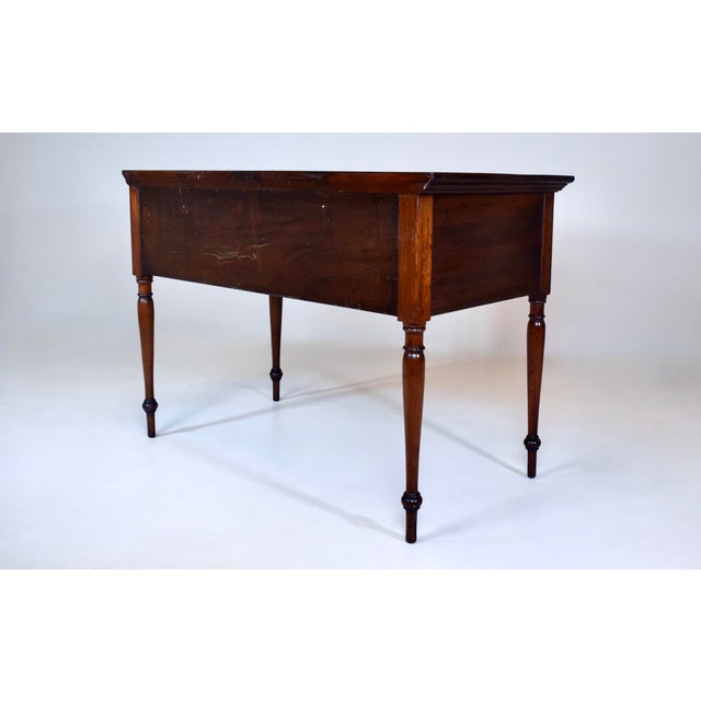Wood Antique Regency Mahogany Writing Desk For Sale - Image 7 of 14