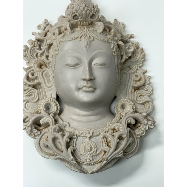 Sculpture Materials Handcrafted Tibetan Tara Mask For Sale - Image 7 of 12