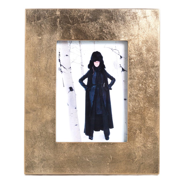 Gold Leaf Photo Frame, 5" x 7" For Sale