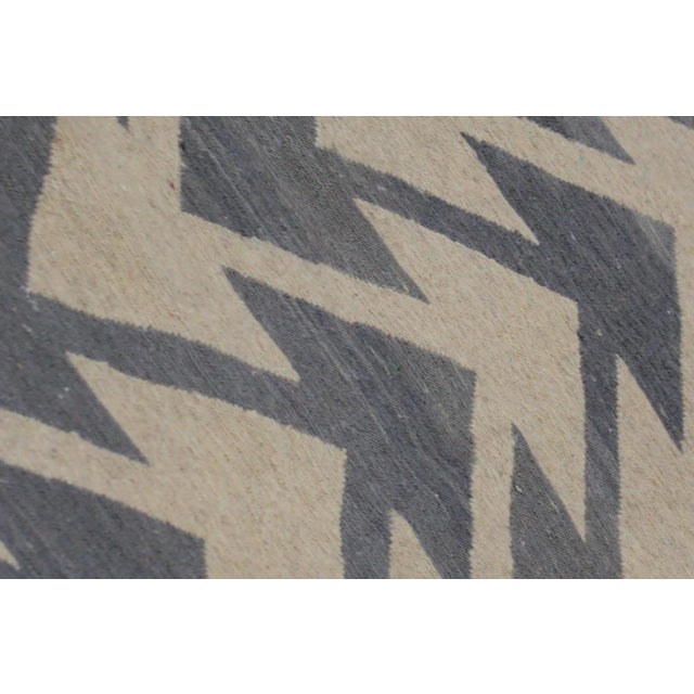 2020s Hand Knotted Borderless Modern Design Kilim - 8'3" X 10'10" For Sale - Image 5 of 5