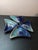 1980s Mid-Century Modern Artist Signed Fuller Glazed Triangle Trinket Holder - Set of 4 For Sale - Image 4 of 6