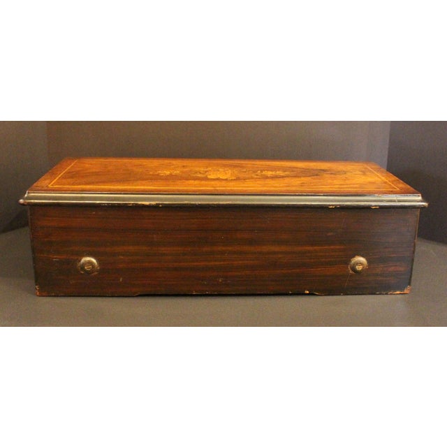 Wood Late 19th Century Swiss Music Box by Paillard, Vaucher & Fils For Sale - Image 7 of 7