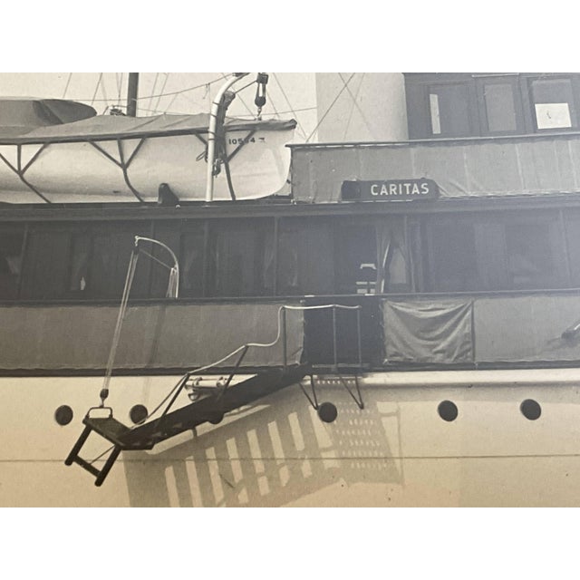 Early twentieth century photo by Edwin Levick of the Lawley Built Yacht “Caritas”. Caritas was a 112 foot private power...