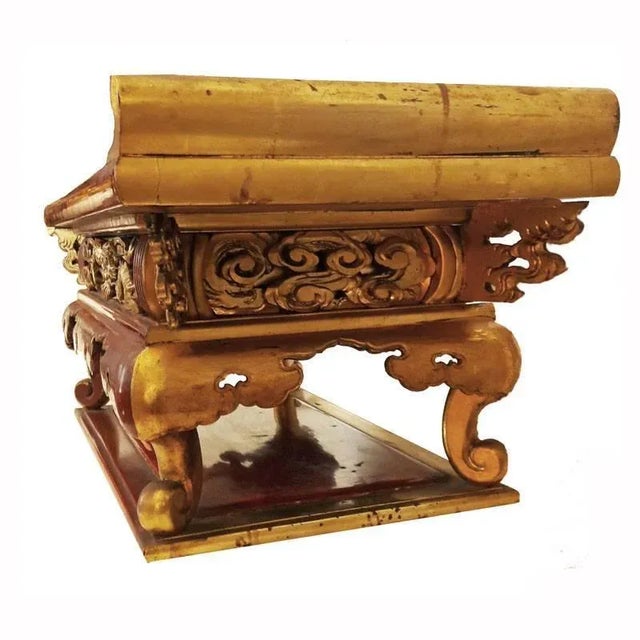 Japanese Lacquered Altar Table, 1938 For Sale - Image 9 of 12