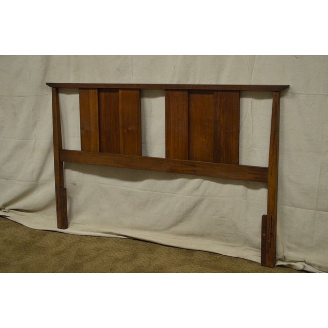 Mid Century Modern Walnut Full Size Headboard Chairish