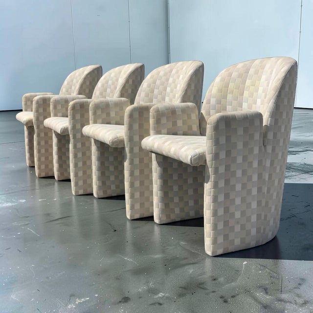 Mid-Century Modern Directional Sculptural Club Chairs - Set of 4 For Sale - Image 3 of 8