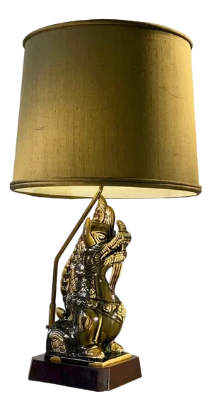 Chinese Style Ceramic Dragon Lamp, France, 1950s