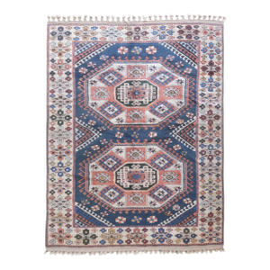 1960's Persian Wool Rug - 6.9 X 4.9 Ft