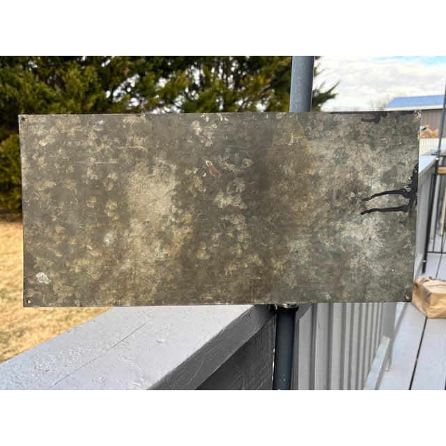 Late 19th C. Metal Retail Sign - For Sale Inquire Within For Sale - Image 6 of 8