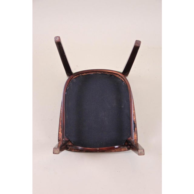 Wood Art Nouveau Dining Chairs by Marcel Bomber for Thonet, Austria, 1910s, Set of 4 For Sale - Image 7 of 8