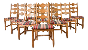 Set of Ten Dining Chairs by Henning Kjaernulf